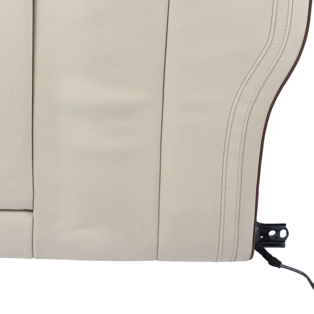 Backrest Cover Rear Left N/S Individual Leather Beige Heated to BMW F30 Seat with Part number 7985187 BMW F30 Seat Backrest Cover Rear Left N/S Individual Leather Beige Heated - SKU 7985187 - Part number 7985187