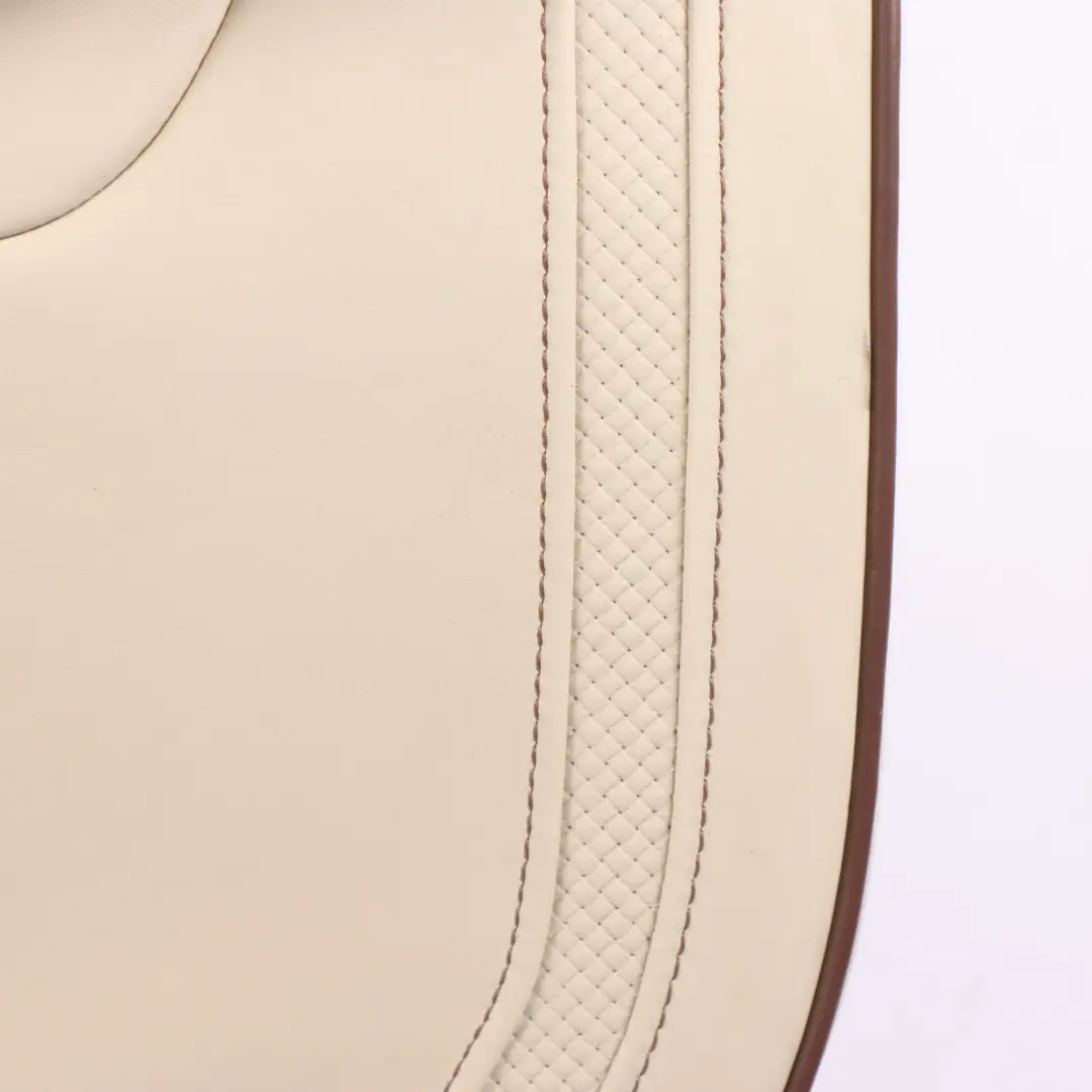 Backrest Cover Rear Left N/S Individual Leather Beige Heated to BMW F30 Seat with Part number 7985187 BMW F30 Seat Backrest Cover Rear Left N/S Individual Leather Beige Heated - SKU 7985187 - Part number 7985187