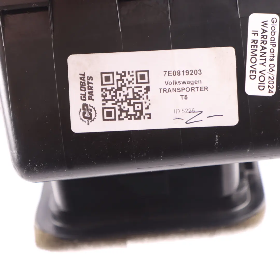 Outer Air Vent Front Left N/S to Volkswagen Transporter T5 with Part number 7E0819203 Volkswagen Transporter T5 Outer Air Vent Front Left N/S - SKU 7E0819203 - Part number 7E0819203