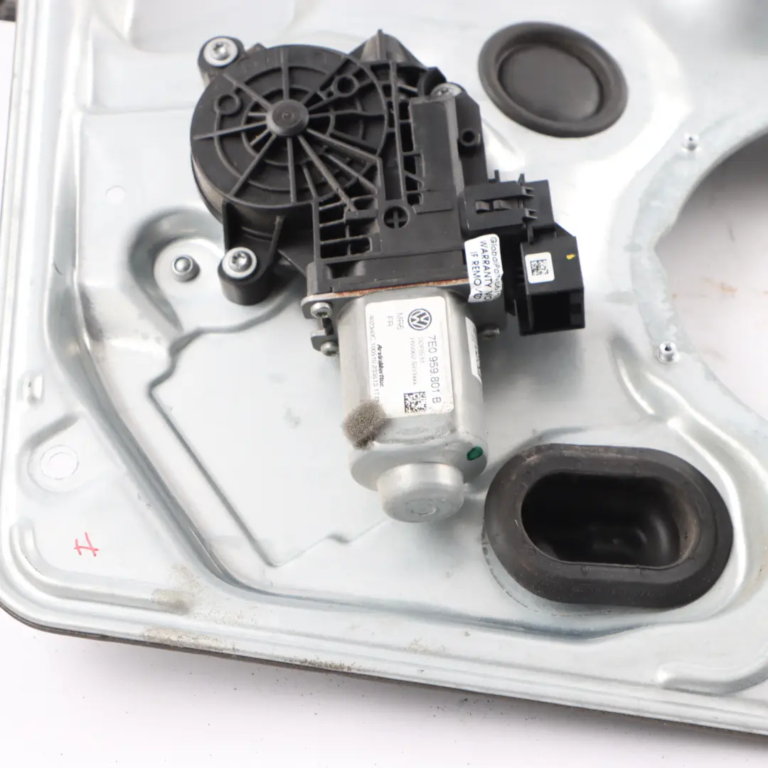 VW Transporter T5 Front Door Right O/S Window Lifter Regulator - SKU 7E0837754E - Part number 7E0837754E