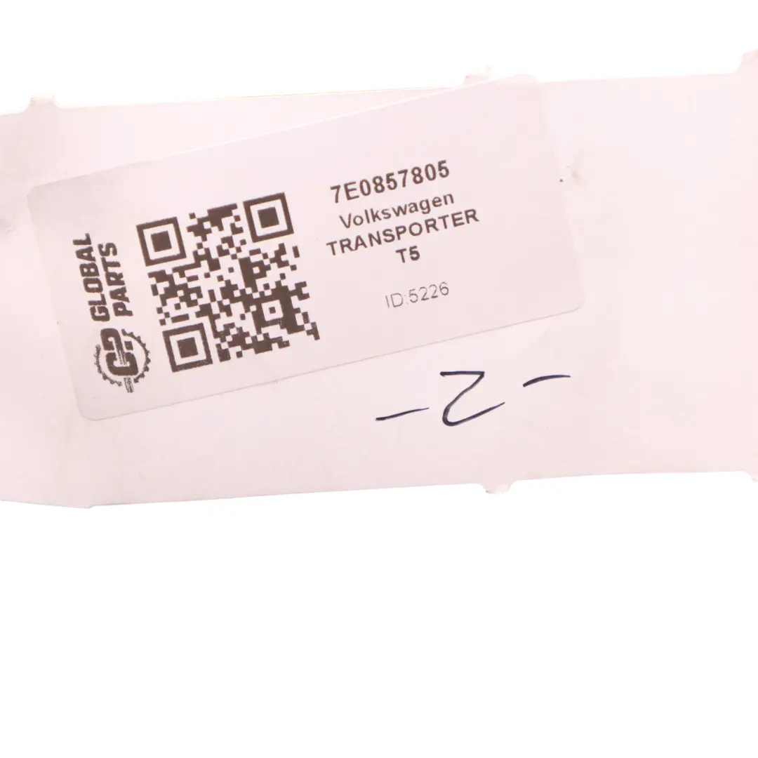 Furgon Front Left N/S Seatbelt to Volkswagen Transporter T5 with Part number 7E0857805 Volkswagen Transporter T5 Furgon Front Left N/S Seatbelt - SKU 7E0857805 - Part number 7E0857805