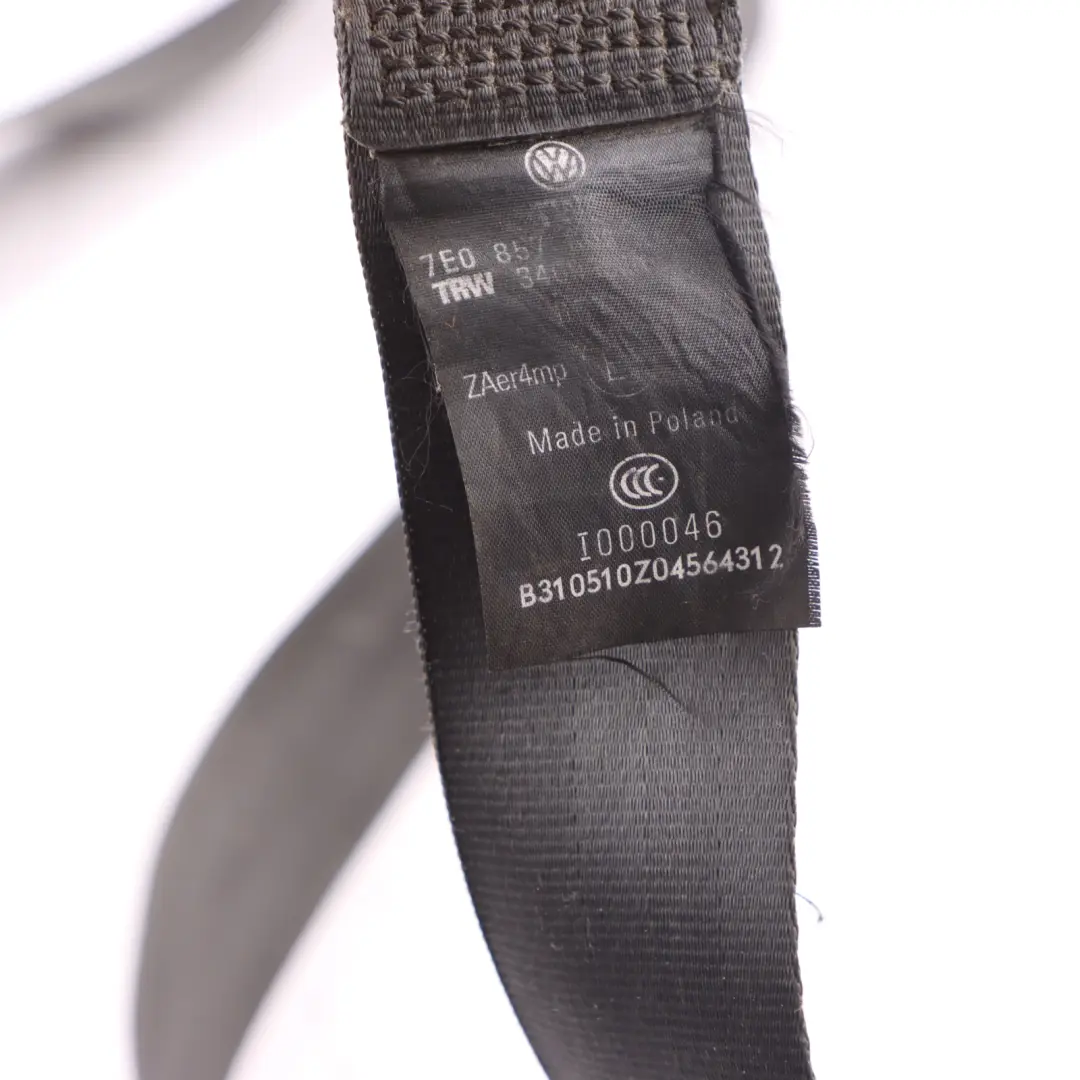 Furgon Front Right O/S Seatbelt to Volkswagen Transporter T5 with Part number 7E0857806 Volkswagen Transporter T5 Furgon Front Right O/S Seatbelt - SKU 7E0857806 - Part number 7E0857806
