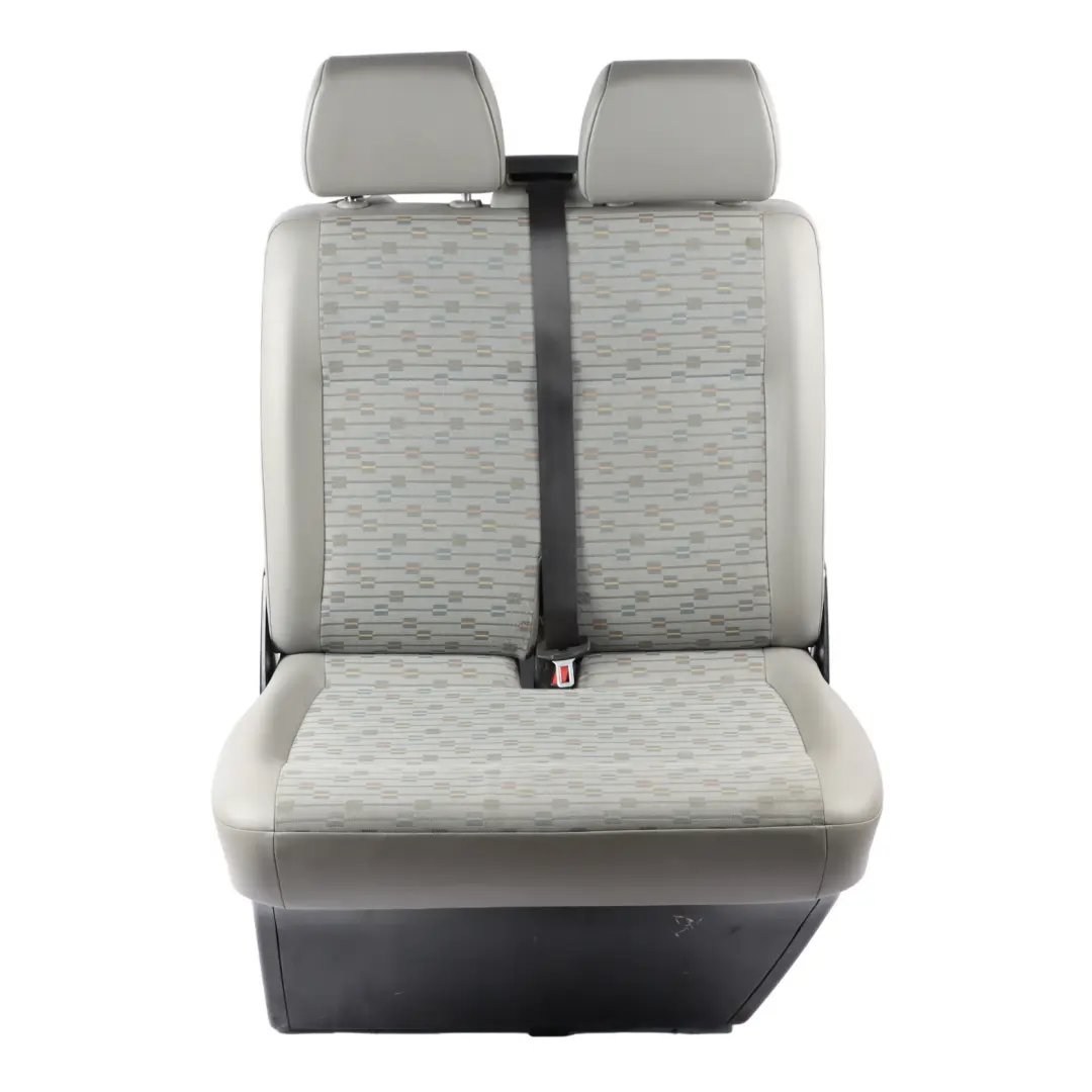VW Volkswagen T5 Front Left N/S Double Seat Grey Interior Cloth - SKU 7E0881805BN-1 - Part number 7E0881805BN
