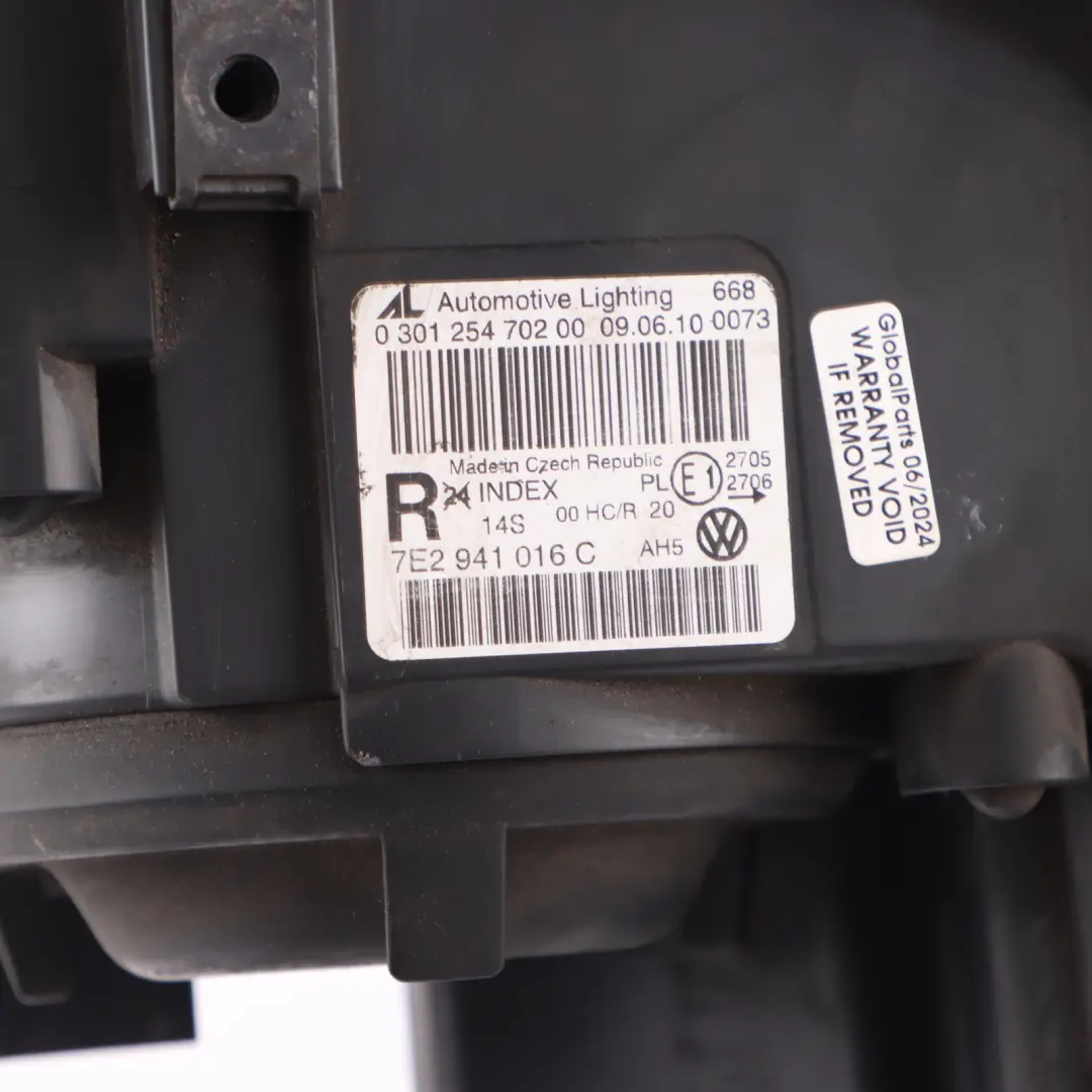 Headlight Volkswagen Transporter T5 Front Right O/S Lamp Headlamp to with Part number 7E2941016C Headlight Volkswagen Transporter T5 Front Right O/S Lamp Headlamp - SKU rhd-7E2941016C - Part number 7E2941016C