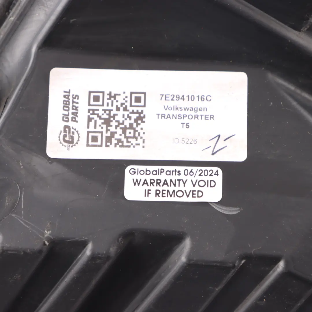 Headlight Volkswagen Transporter T5 Front Right O/S Lamp Headlamp to with Part number 7E2941016C Headlight Volkswagen Transporter T5 Front Right O/S Lamp Headlamp - SKU rhd-7E2941016C - Part number 7E2941016C