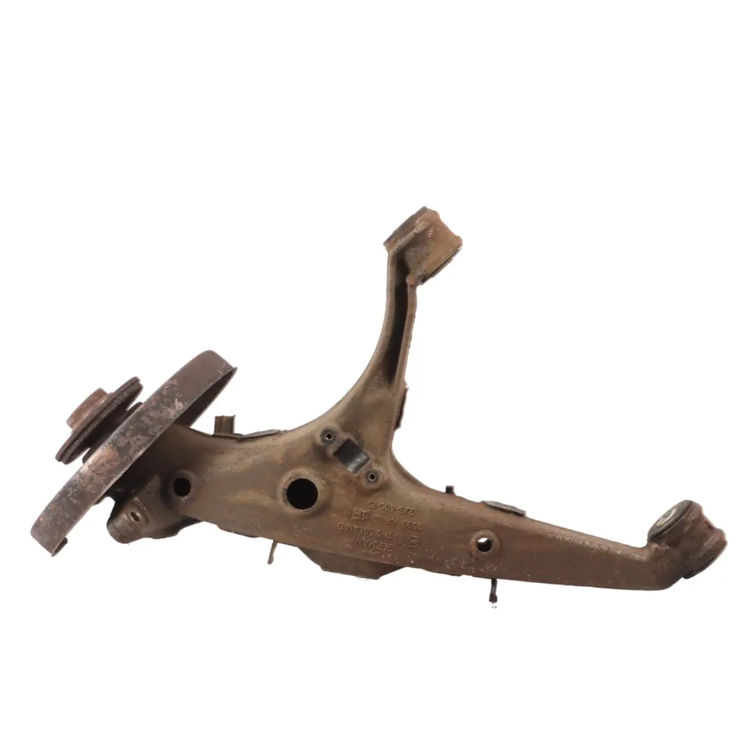 Steering Knuckle Rear Right O/S to Volkswagen Transporter T5 with Part number 7H0501414D Volkswagen Transporter T5 Steering Knuckle Rear Right O/S - SKU 7H0501414D - Part number 7H0501414D