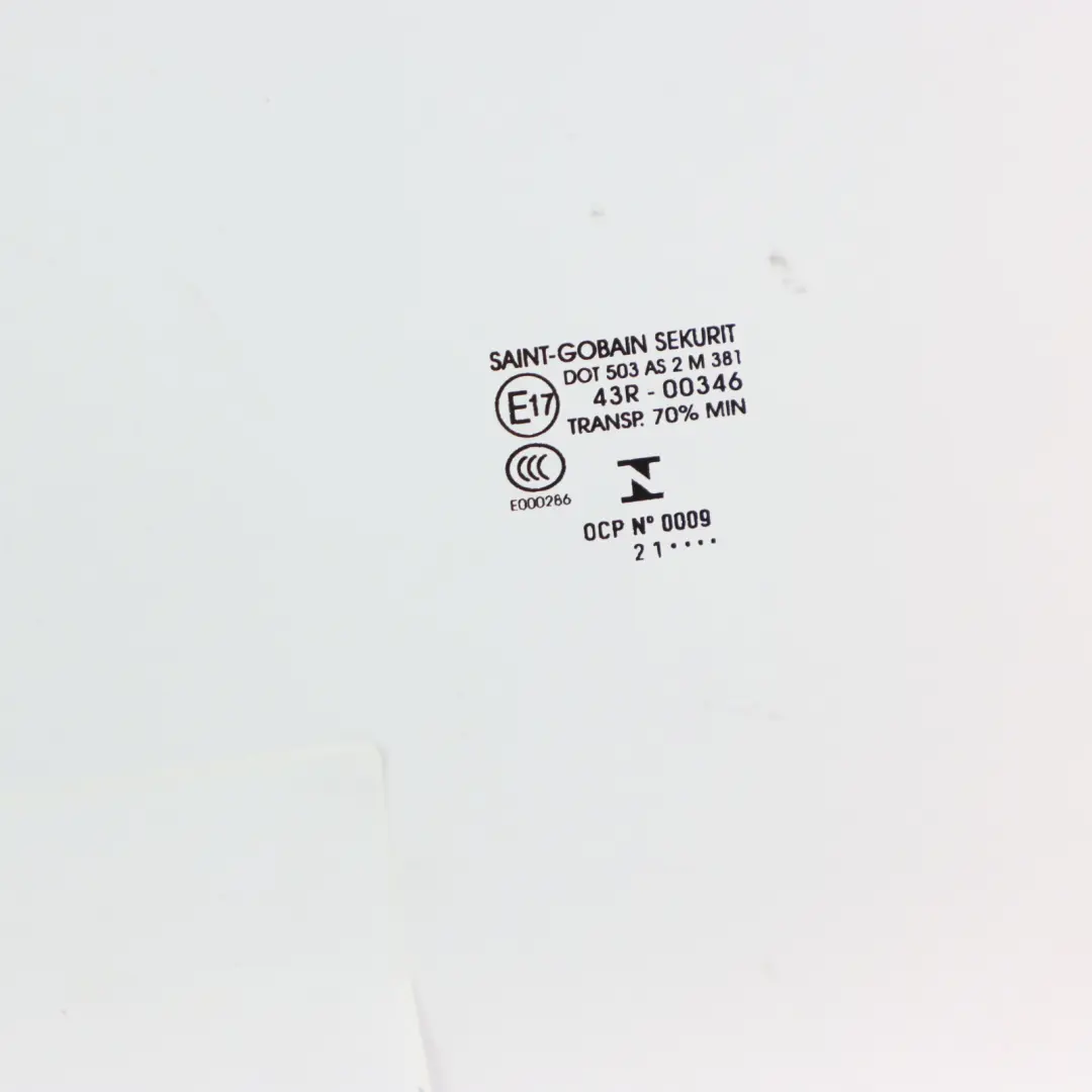 Volkswagen Transporter T5 Window Side Glass Front Door Left N/S AS2 - SKU 7H0845201D - Part number 7H0845201D