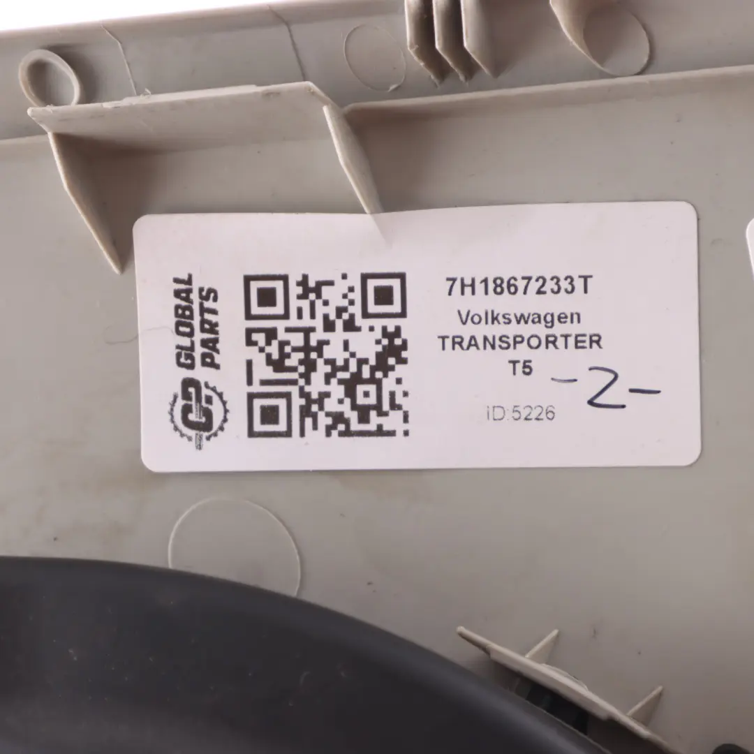 Trim A-Pillar Left N/S Grey to Volkswagen Transporter T5 with Part number 7H1867233T Volkswagen Transporter T5 Trim A-Pillar Left N/S Grey - SKU 7H1867233T - Part number 7H1867233T