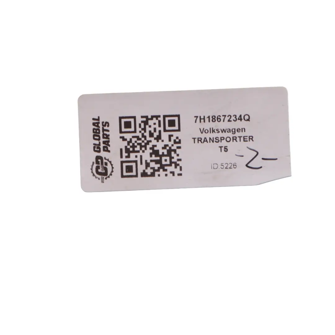 Volkswagen Transporter T5 Trim A-Pillar Right O/S Grey - SKU 7H1867234Q - Part number 7H1867234Q