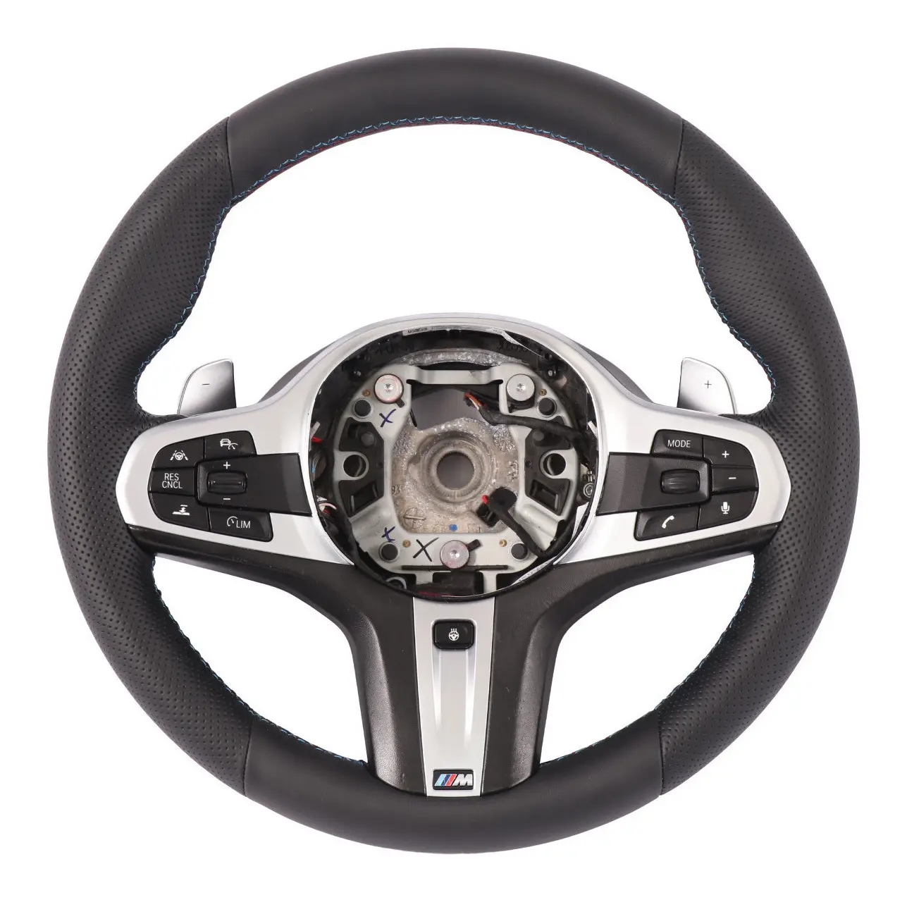 Volante BMW G30 G32 X5 G05 M Sport riscaldato NUOVO Nero Pelle Cambio al Volante