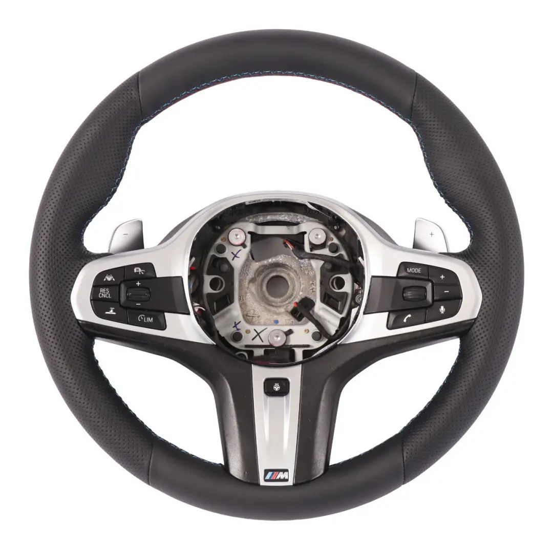  Steering Wheel BMW G30 G32 X5 G05 M Sport Heated NEW Black Leather Paddle Shift - SKU 8008186-1 - Part number 8008186