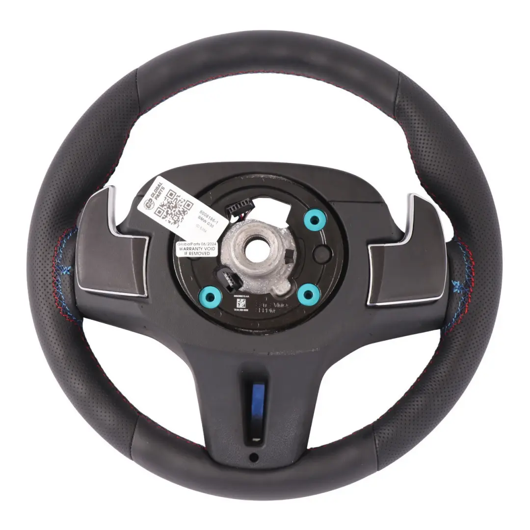 Calefactado NUEVO Cuero Negro Palanca Cambio para Volante BMW G30 G32 X5 G05 M Sport con número de pieza 8008186 Volante BMW G30 G32 X5 G05 M Sport Calefactado NUEVO Cuero Negro Palanca Cambio - SKU 8008186-1 - Número de pieza 8008186
