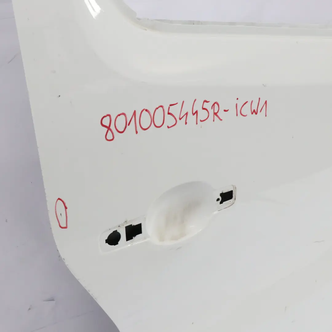 Renault Trafic III Front Door Right O/S Door Cover Shell Ice White - 389 - SKU 801005445R-ICW1 - Part number 801005445R-ICW1