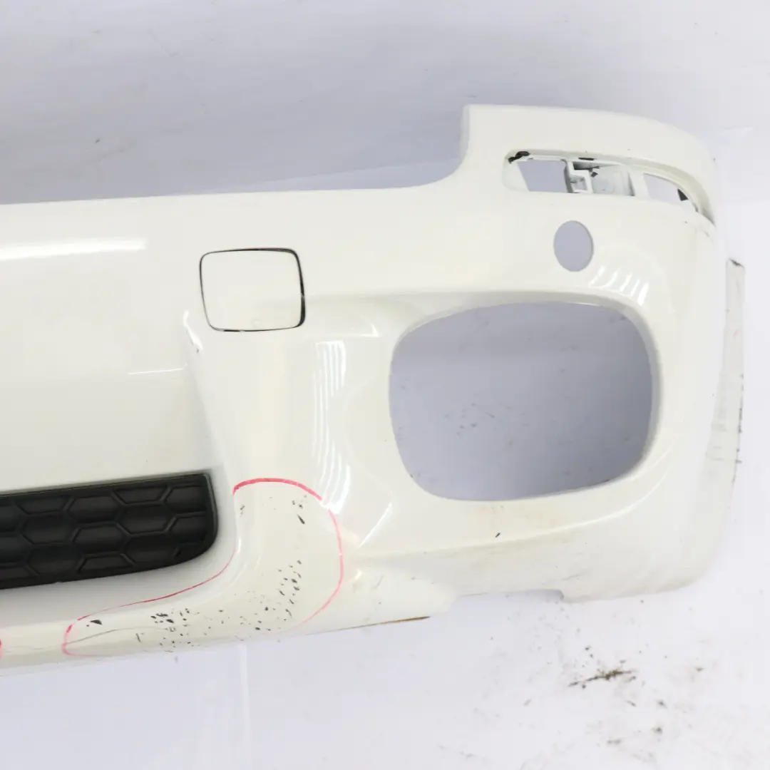 Bumper M Sport Trim Panel Alpinweiss Alpine White - 300 to BMW X5 E70 Rear with Part number 8037277 BMW X5 E70 Rear Bumper M Sport Trim Panel Alpinweiss Alpine White - 300 - SKU 8037277-AW - Part number 8037277