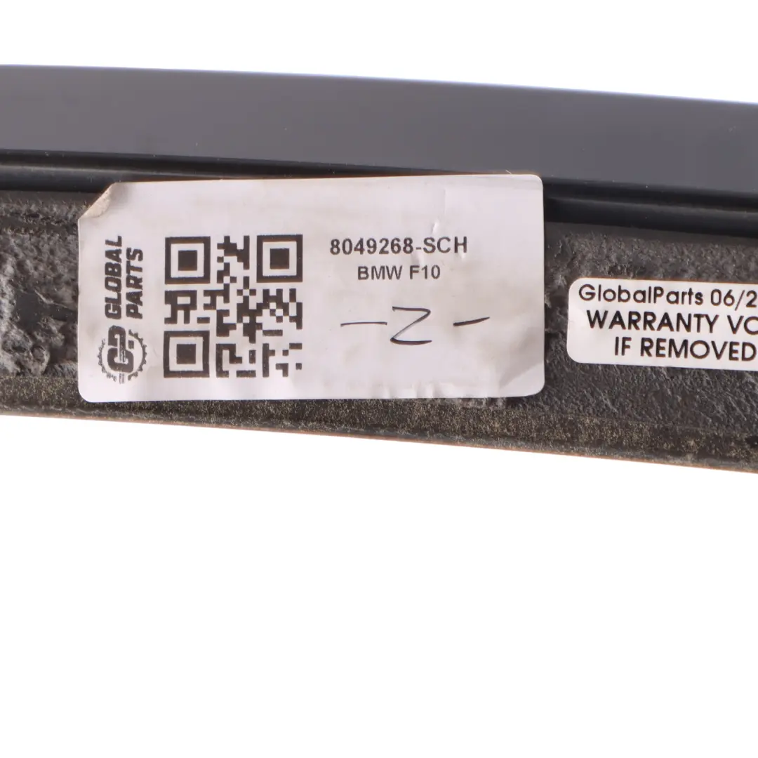 Trunk Lid Spoiler Trim Schwarz 2 Black - 668 to BMW F10 520d Sedan M Sport Rear with Part number 8049268 BMW F10 520d Sedan M Sport Rear Trunk Lid Spoiler Trim Schwarz 2 Black - 668 - SKU 8049268-SCH - Part number 8049268