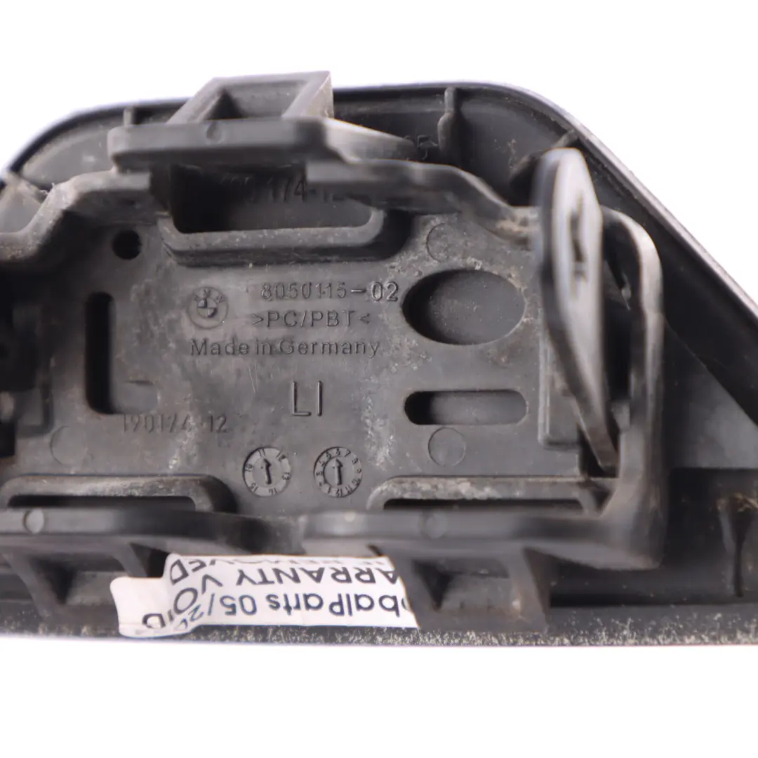 Front Bumper Washer Dummy Plug Left N/S Black Sapphire - 475 to BMW F10 F11 M Sport with Part number 8050115 BMW F10 F11 M Sport Front Bumper Washer Dummy Plug Left N/S Black Sapphire - 475 - SKU 8050115-BS - Part number 8050115