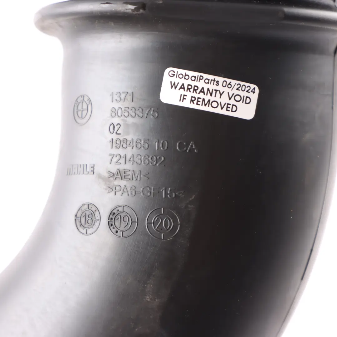 BMW X3 F97 X4 F98 Luftfilterrohr Ansaugfilter Kanal Schlauch Rohr - SKU 8053375 - Teilenummer 8053375