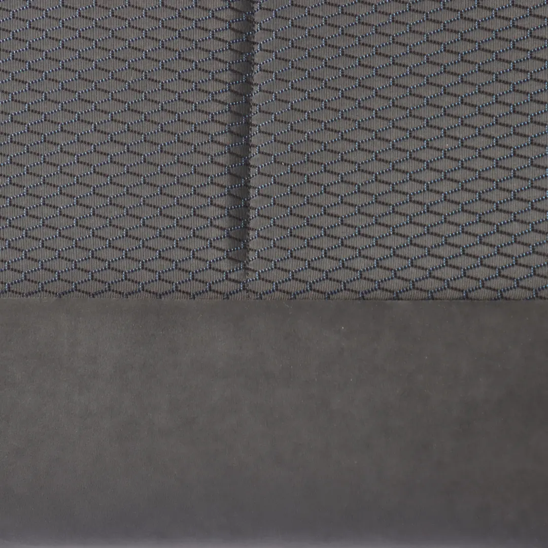 Rück Sitz Stoff Hexagon Gewebe Alcantara Anthrazit Blau Akzente für BMW F21 F22 mit Teilenummer 8055227 BMW F21 F22 Rück Sitz Stoff Hexagon Gewebe Alcantara Anthrazit Blau Akzente - SKU 8055227 - Teilenummer 8055227