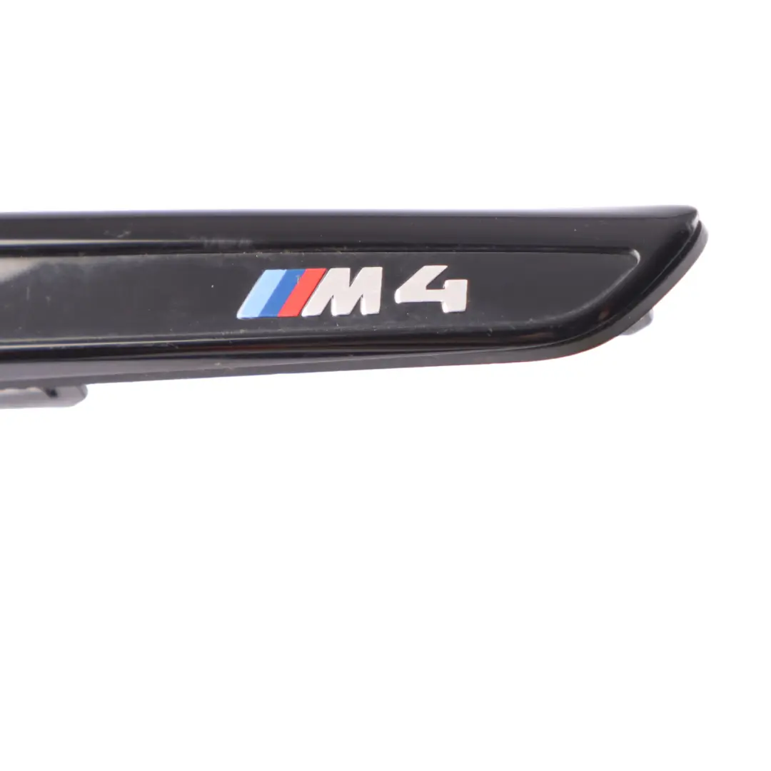 BMW F82 F83 M4 Air Duct Emblem Ornamental Grille Fender Black Left N/S - SKU 8058779 - Part number 8058779