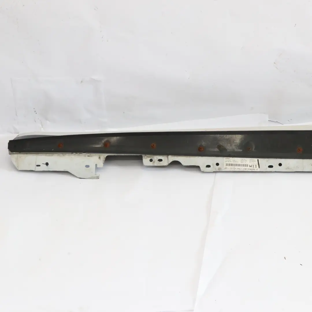 BMW F30 F31 M Sport Próg Listwa Progowa Lewa Mineralweiss Biały - A96 - SKU 8056579-MW - Numer Części 8056579