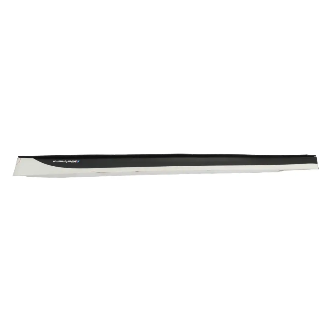 BMW F30 F31 M Sport Seitenschwellerleiste links Mineralweiss Weiss - A96 - SKU 8056579-MW - Teilenummer 8056579