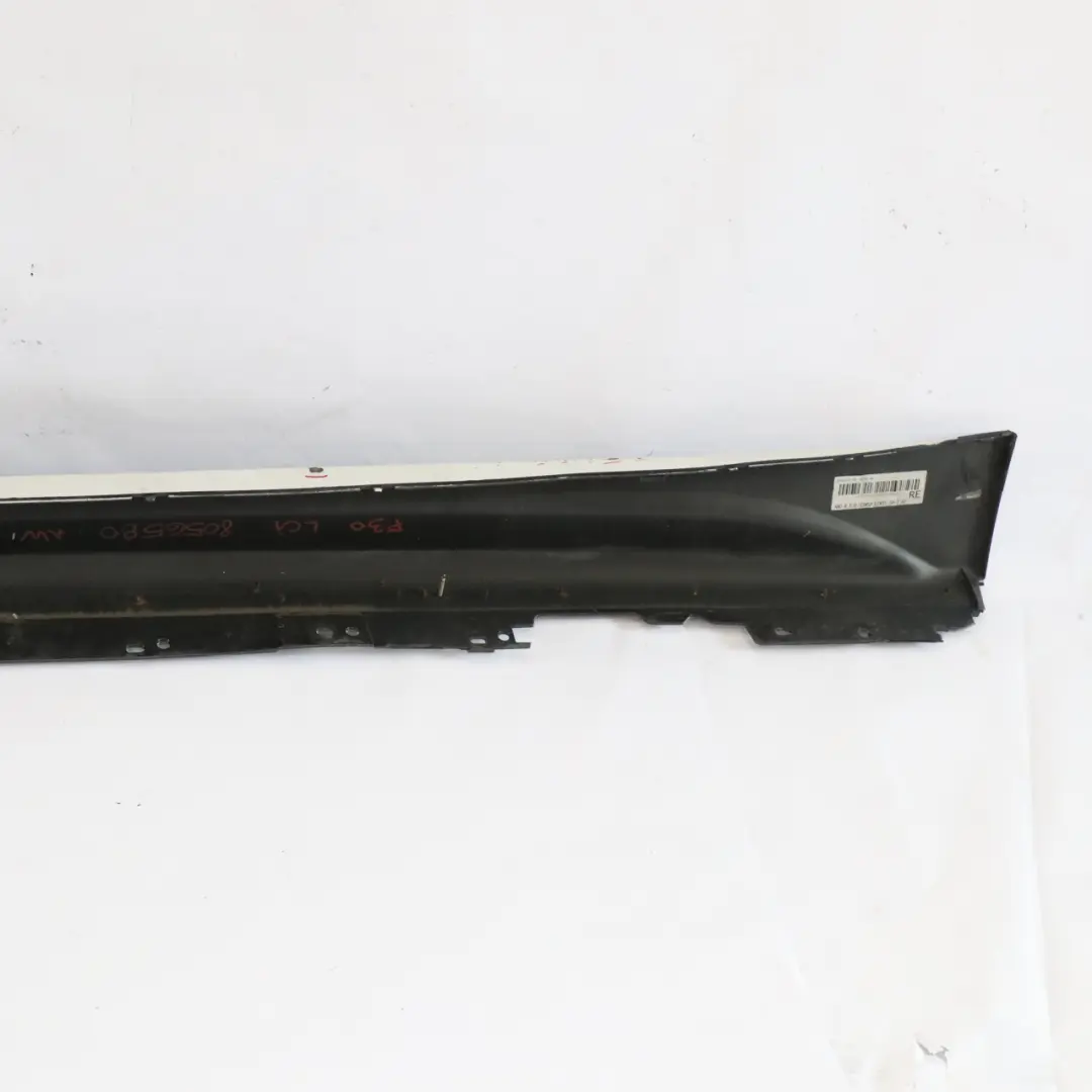  Side Skirt BMW F30 F31 M Sport Sill Strip Right O/S Mineralweiss White - A96 - SKU 8056580-MW - Part number 8056580