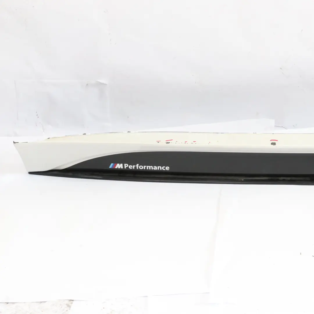 Side Skirt BMW F30 F31 M Sport Sill Strip Right O/S Mineralweiss White - A96 - SKU 8056580-MW - Part number 8056580