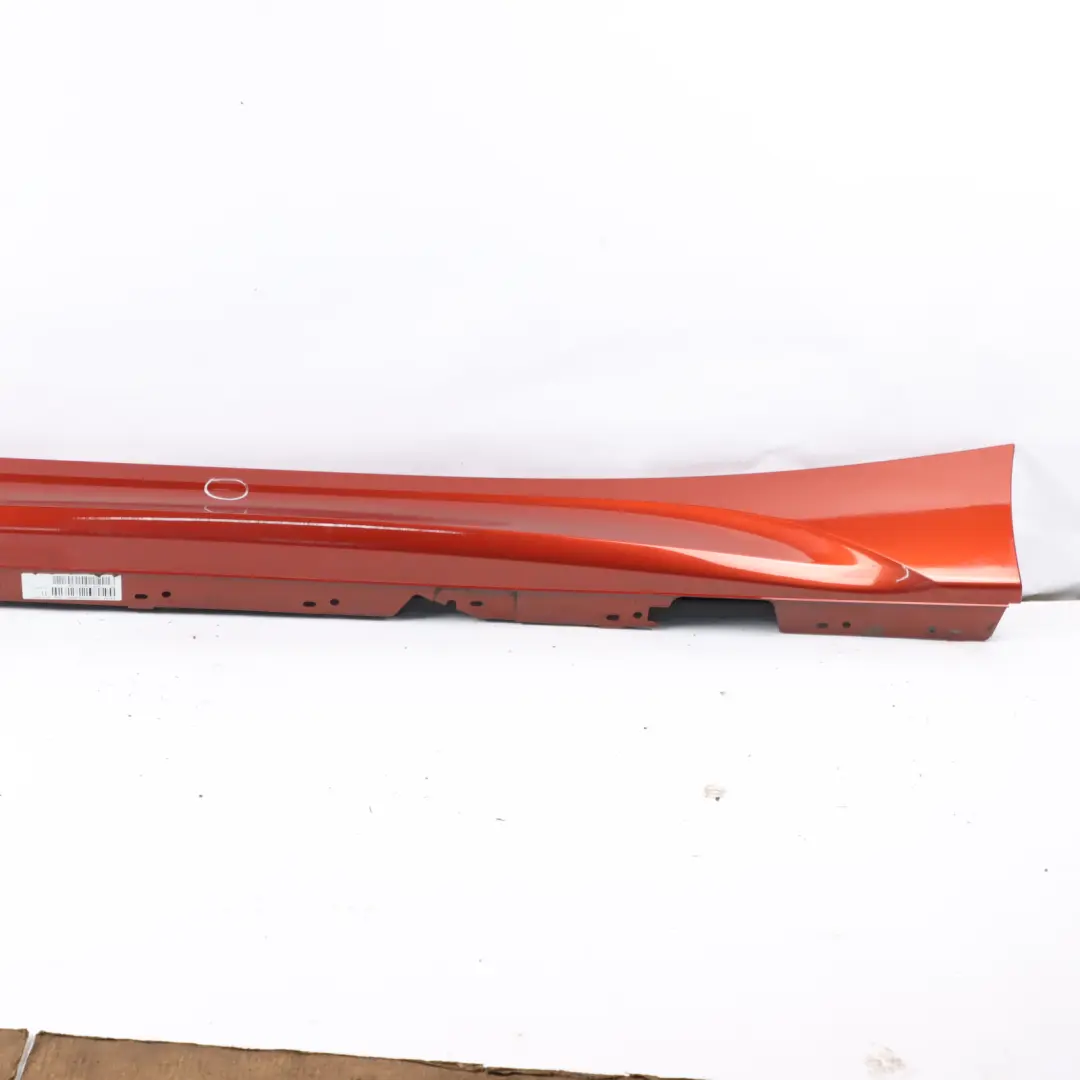 BMW F20 Side Skirt M Sport Sill Strip Left N/S Sunset Orange Metallic - C1X - SKU 8056815-SOR - Part number 8056815