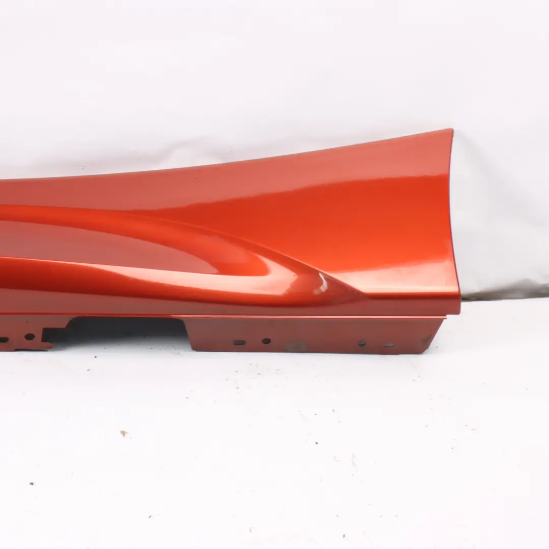BMW F20 Side Skirt M Sport Sill Strip Left N/S Sunset Orange Metallic - C1X - SKU 8056815-SOR - Part number 8056815
