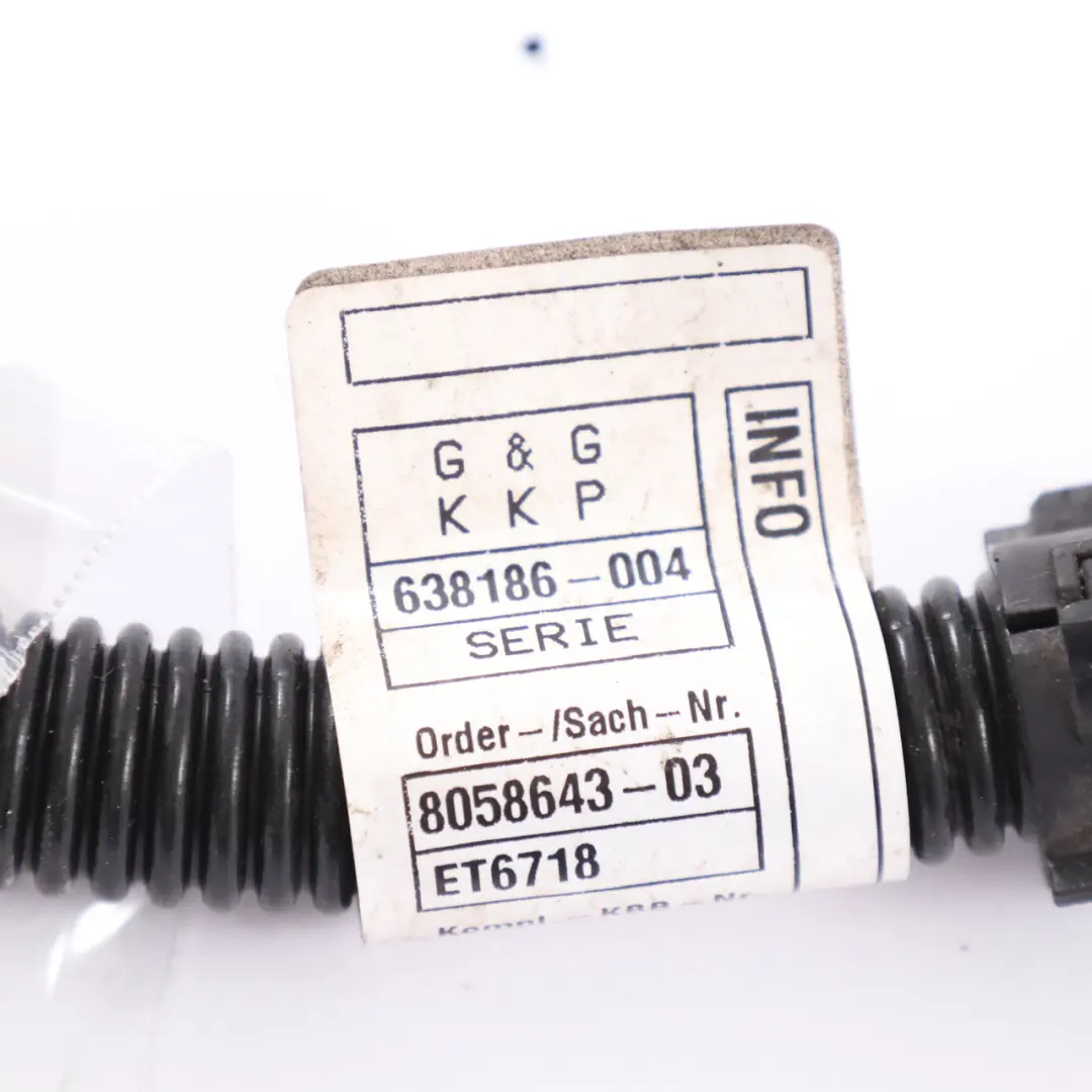 BMW X3M F97 X4M F98 Alternador Generador Cableado Arnés - SKU 8058643 - Número de pieza 8058643