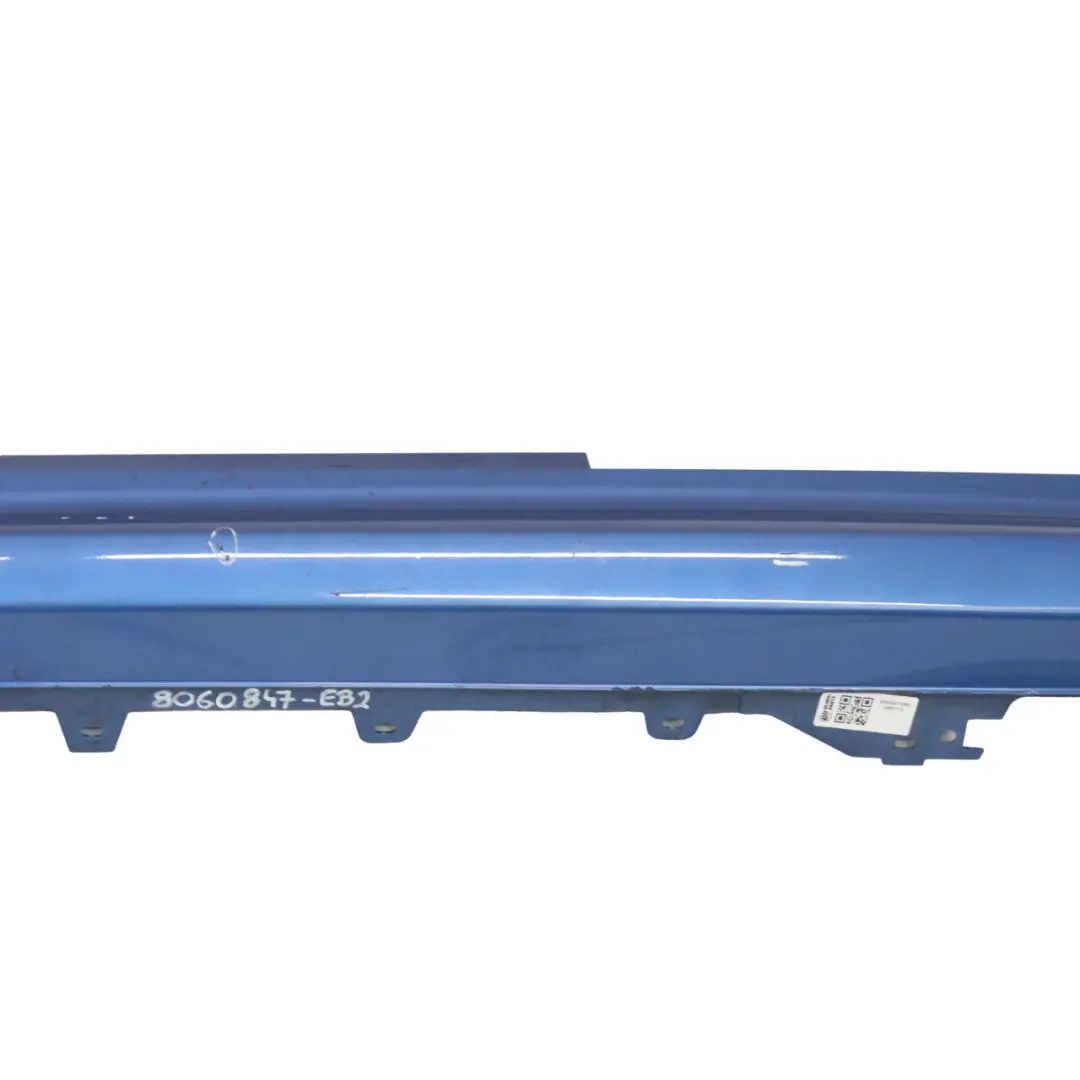 BMW F32 F33 M Sport Bande de seuil Gauche Estoril Blue Metallic B45 - SKU 8060847-EB2 - Numéro de pièce 8060847
