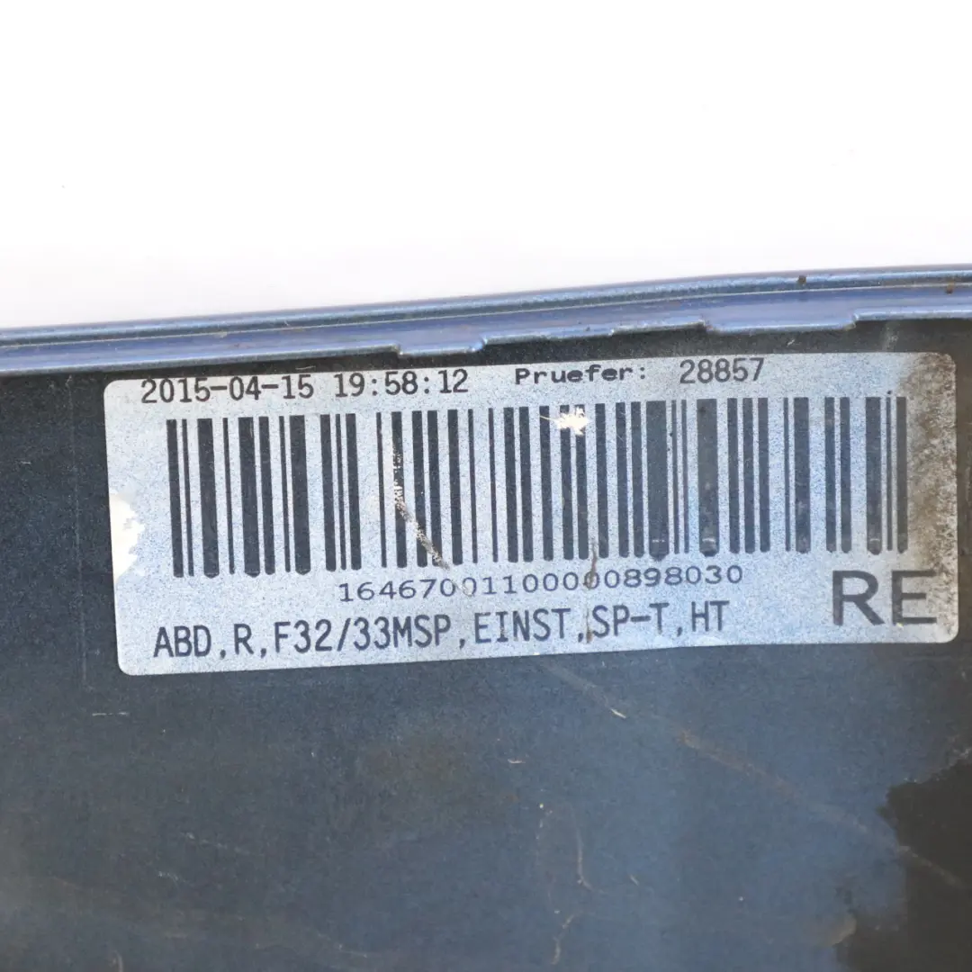 Gonna laterale M Sport Sill Strip destra Estoril Blue Metallic - B45 per BMW F32 F33 con numero di parte 8060848 BMW F32 F33 Gonna laterale M Sport Sill Strip destra Estoril Blue Metallic - B45 - SKU 8060848-EB2 - Numero di parte 8060848