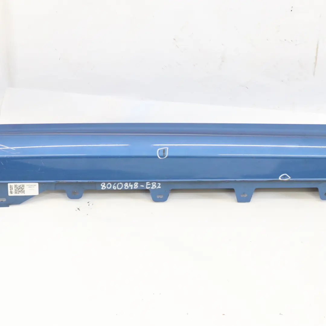 BMW F32 F33 Faldón lateral M Sport Sill Strip Derecho Estoril Blue - B45 - SKU 8060848-EB2 - Número de pieza 8060848