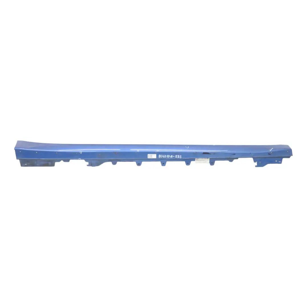 BMW F32 F33 Gonna laterale M Sport Sill Strip destra Estoril Blue Metallic - B45 - SKU 8060848-EB3 - Numero di parte 8060848
