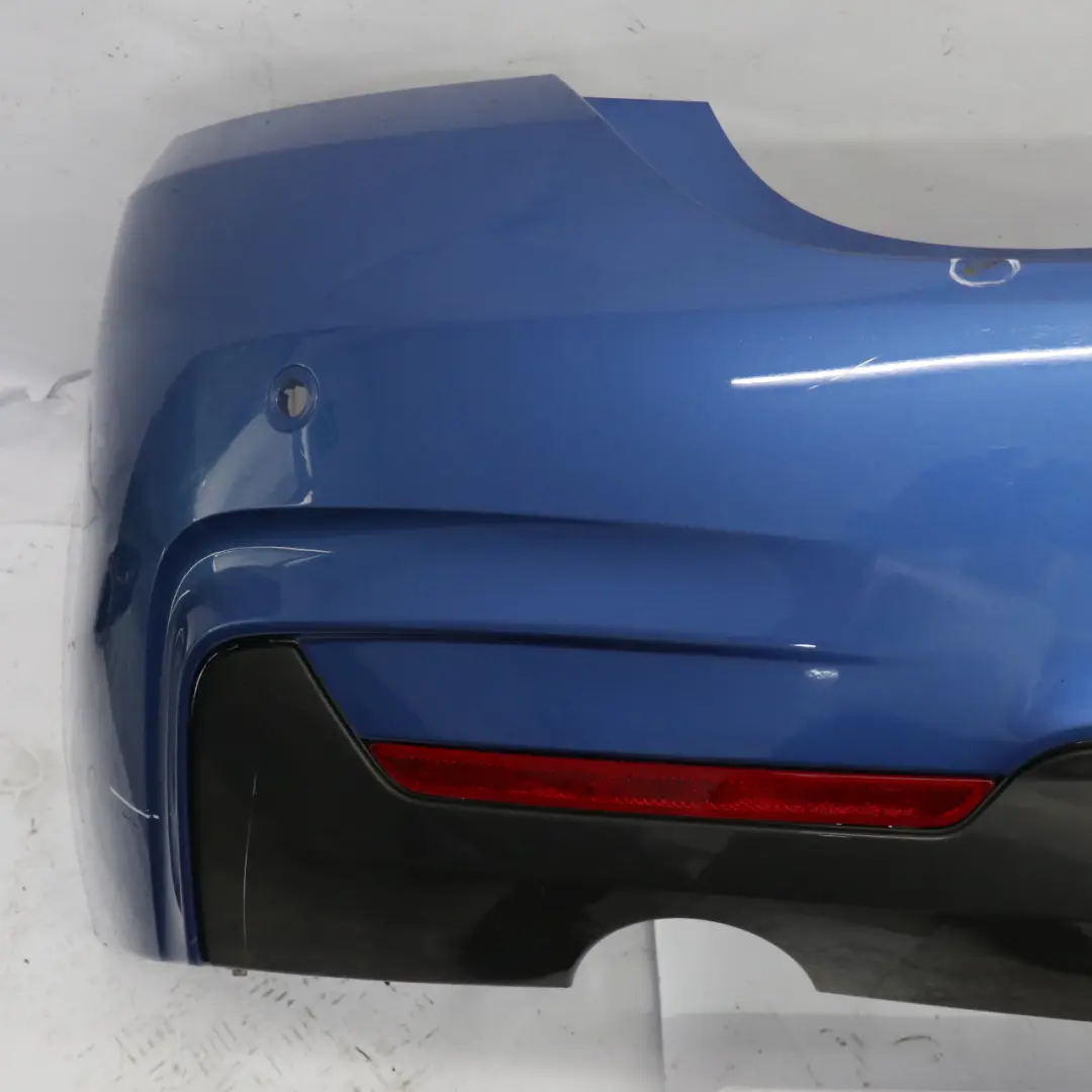 Bumper Trim Panel PDC Estorilblau Blue Metallic - B45 to BMW F32 F33 M Sport Rear with Part number 8060889 BMW F32 F33 M Sport Rear Bumper Trim Panel PDC Estorilblau Blue Metallic - B45 - SKU 8060889-EB2 - Part number 8060889