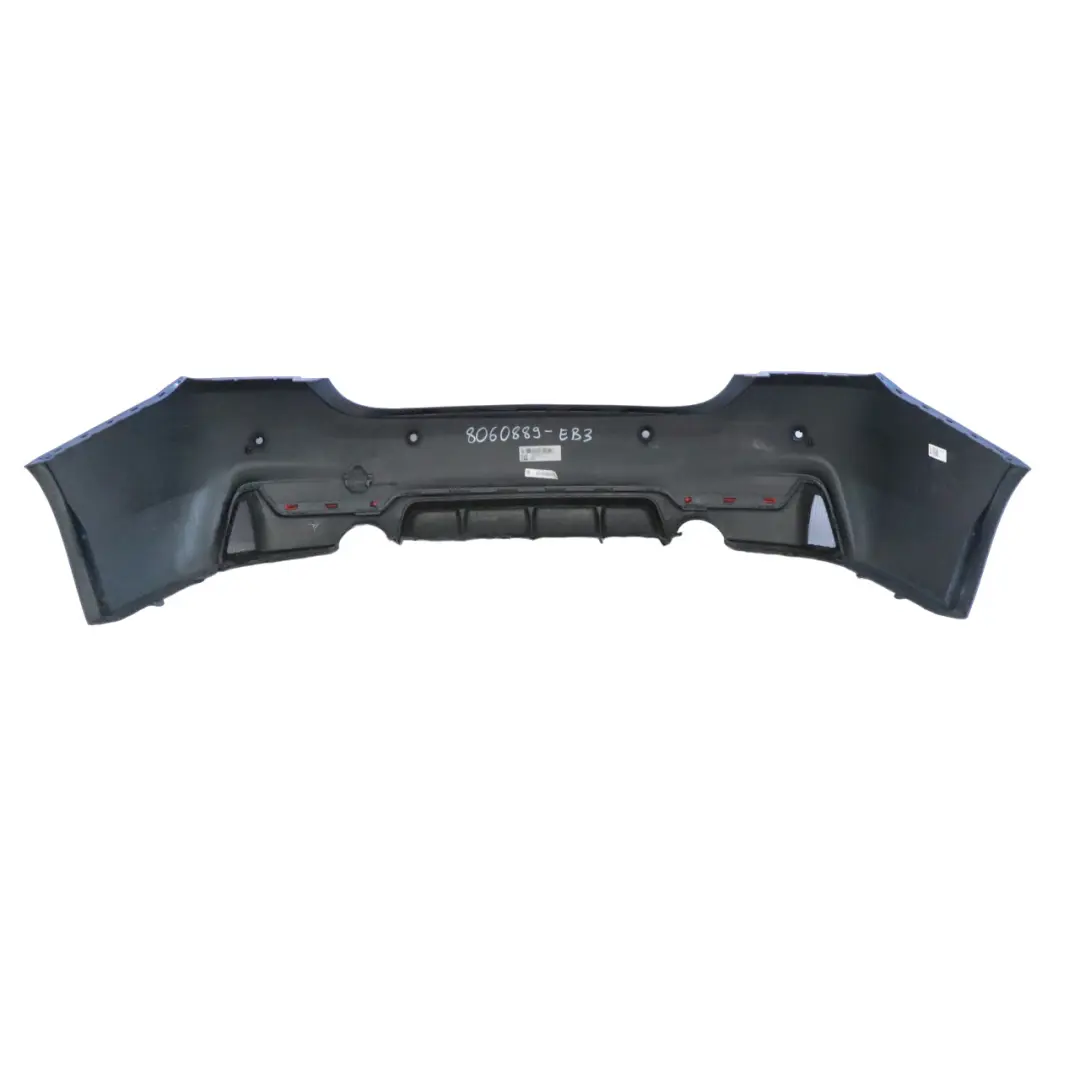 BMW F32 F33 M Sport Rear Bumper Trim Panel PDC Estorilblau Blue Metallic - B45 - SKU 8060889-EB3 - Part number 8060889