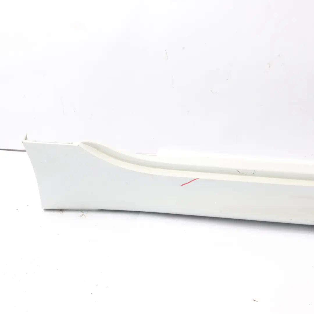 Sill Trim Panel Right O/S Side Skirt Mineralweiss White - A96 to BMW F46 GT M Sport with Part number 8067076 BMW F46 GT M Sport Sill Trim Panel Right O/S Side Skirt Mineralweiss White - A96 - SKU 8067076-MW - Part number 8067076