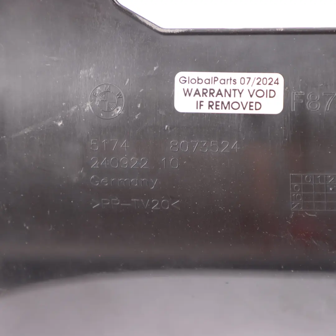 Front Bumper Air Duct Centre Bottom to BMW F87 LCI M2 Competition with Part number 8073524 BMW F87 LCI M2 Competition Front Bumper Air Duct Centre Bottom - SKU 8073524 - Part number 8073524