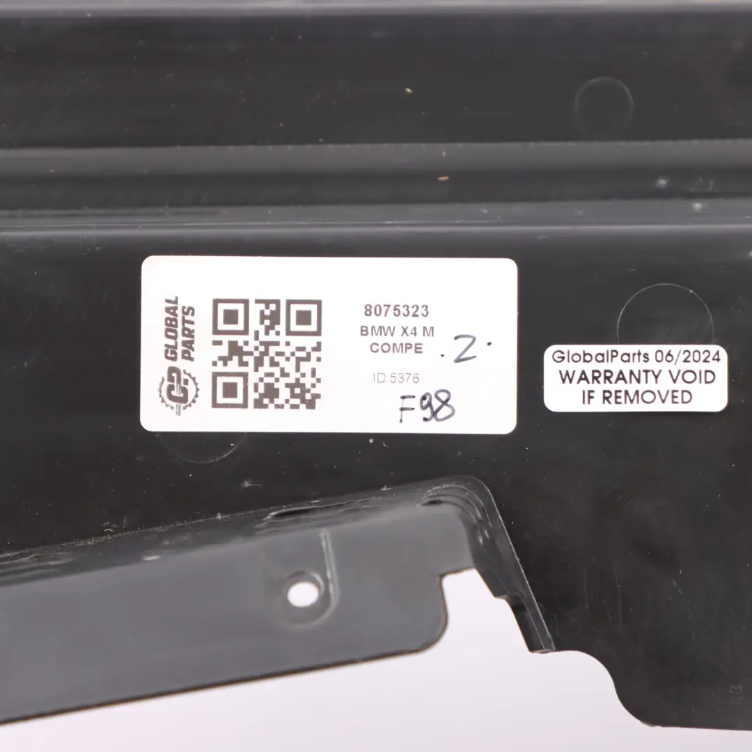 Bonnet Panel BMW X4M Competition F98 X3 F97 S58 Sealing Panel Left N/S to with Part number 8075323 Bonnet Panel BMW X4M Competition F98 X3 F97 S58 Sealing Panel Left N/S - SKU 8075323 - Part number 8075323