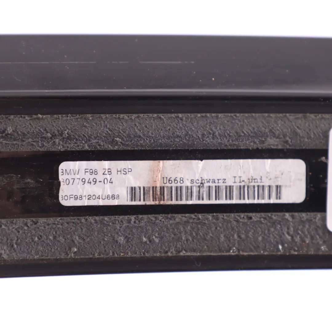 Trunk Lid Spoiler BMW X4 F98 M Performance Rear Boot Lid Tailgate Black to with Part number 8077949 Trunk Lid Spoiler BMW X4 F98 M Performance Rear Boot Lid Tailgate Black - SKU 8077949-SCH - Part number 8077949