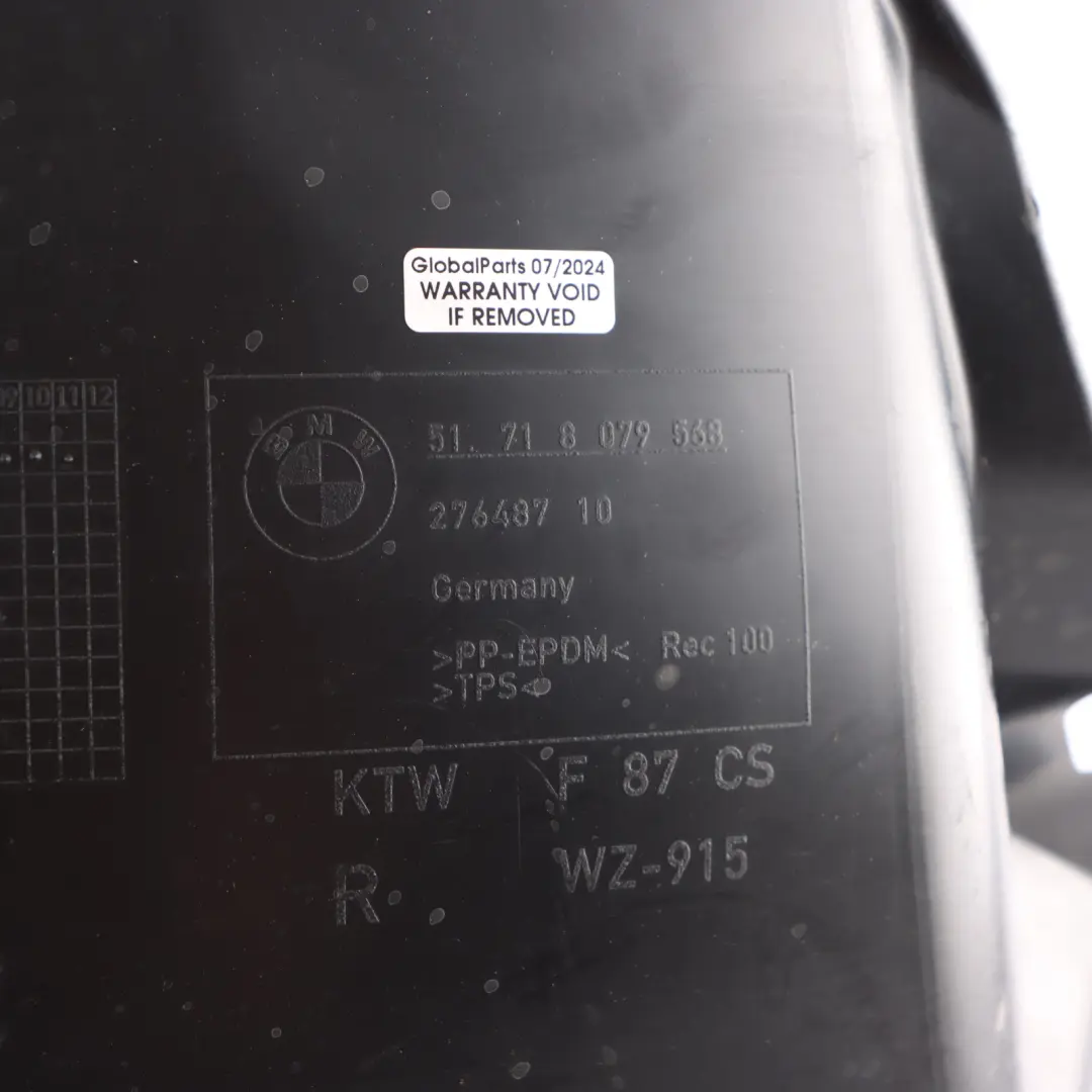 House Strip Front Fender Right O/S to BMW M2 F87 LCI Cover Wheel with Part number 8079568 BMW M2 F87 LCI Cover Wheel House Strip Front Fender Right O/S - SKU 8079568 - Part number 8079568