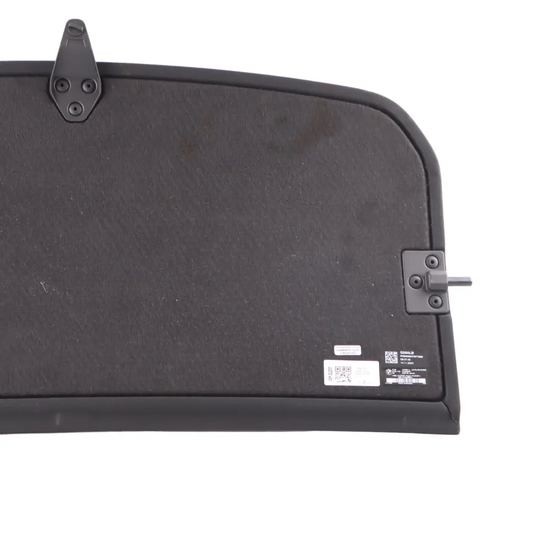 Parcel Shelf Rear Window Panel Load Shelf to BMW 4 i4 G26 Gran Coupe with Part number 8081723 BMW 4 i4 G26 Gran Coupe Parcel Shelf Rear Window Panel Load Shelf - SKU 8081723 - Part number 8081723