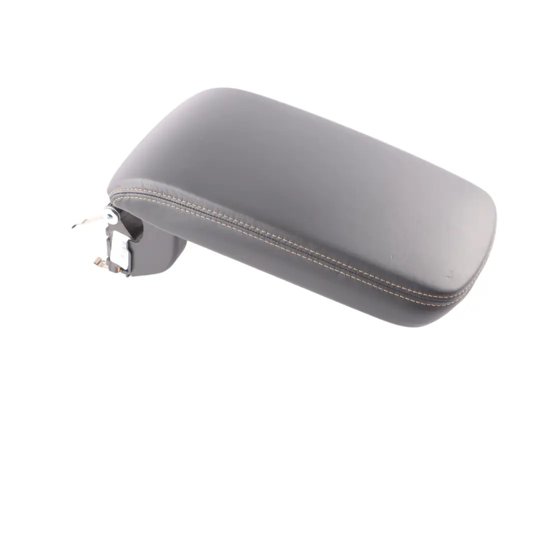 Centre Console Armrest Holder Cover Leather Black Orange Seam to BMW X4 M F98 with Part number 8095269 BMW X4 M F98 Centre Console Armrest Holder Cover Leather Black Orange Seam - SKU 8095269 - Part number 8095269