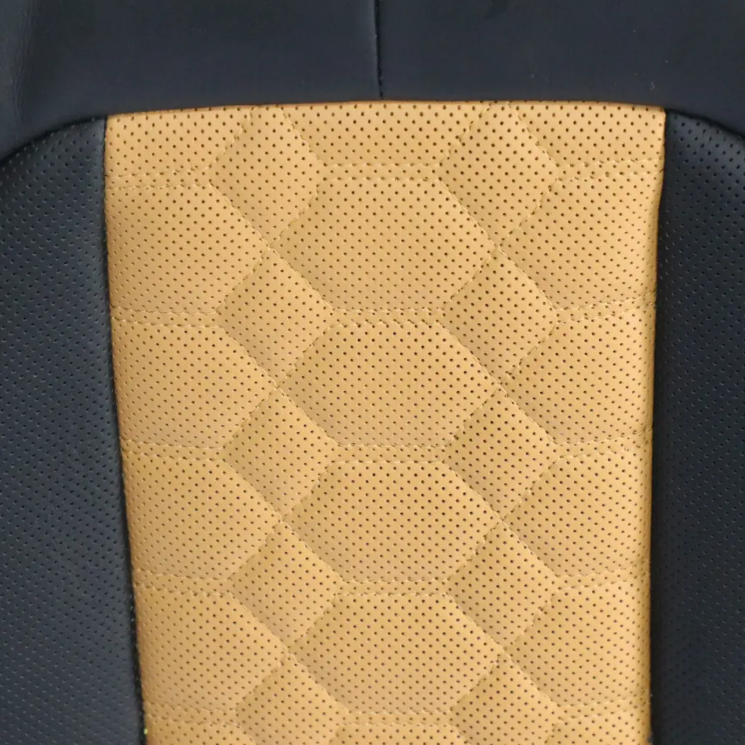 X3M F97 X4M F98 Funda Respaldo Asiento Trasero Cuero Trasero Negro Beige para BMW con número de pieza 8096088 BMW X3M F97 X4M F98 Funda Respaldo Asiento Trasero Cuero Trasero Negro Beige - SKU 8096088 - Número de pieza 8096088