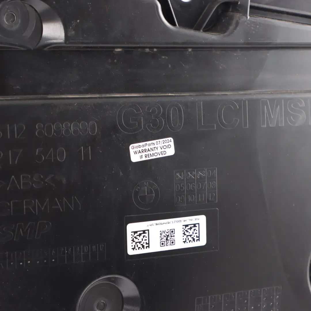 Bumper Guide BMW G30 LCI F90 M5 LCI MSport Rear Bumper Right O/S Bracket to with Part number 8098690 Bumper Guide BMW G30 LCI F90 M5 LCI MSport Rear Bumper Right O/S Bracket - SKU 8098690 - Part number 8098690