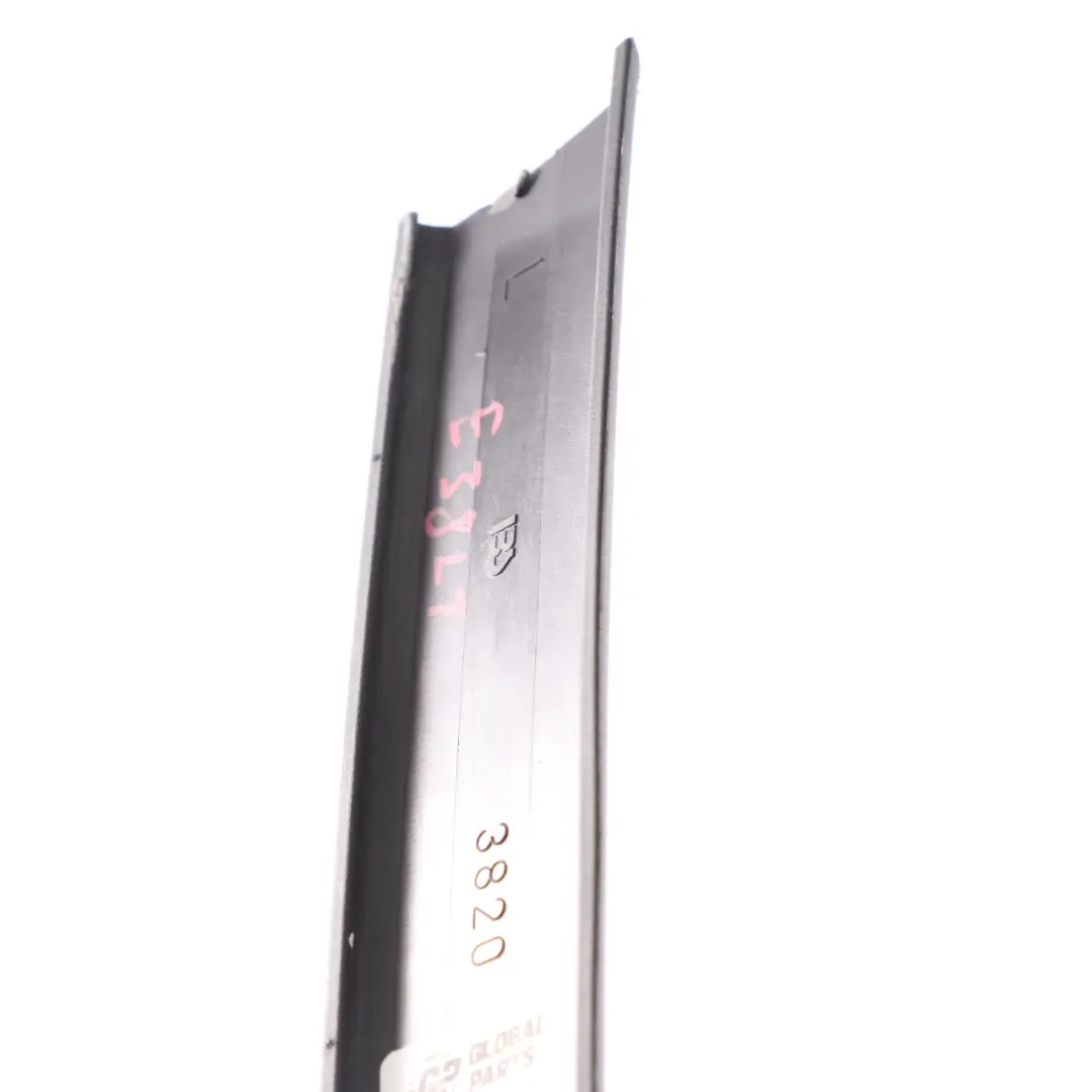 Door Window Trim Exterior Rear Left N/S Moulding to BMW E38 with Part number 8150489 BMW E38 Door Window Trim Exterior Rear Left N/S Moulding - SKU 8150489 - Part number 8150489