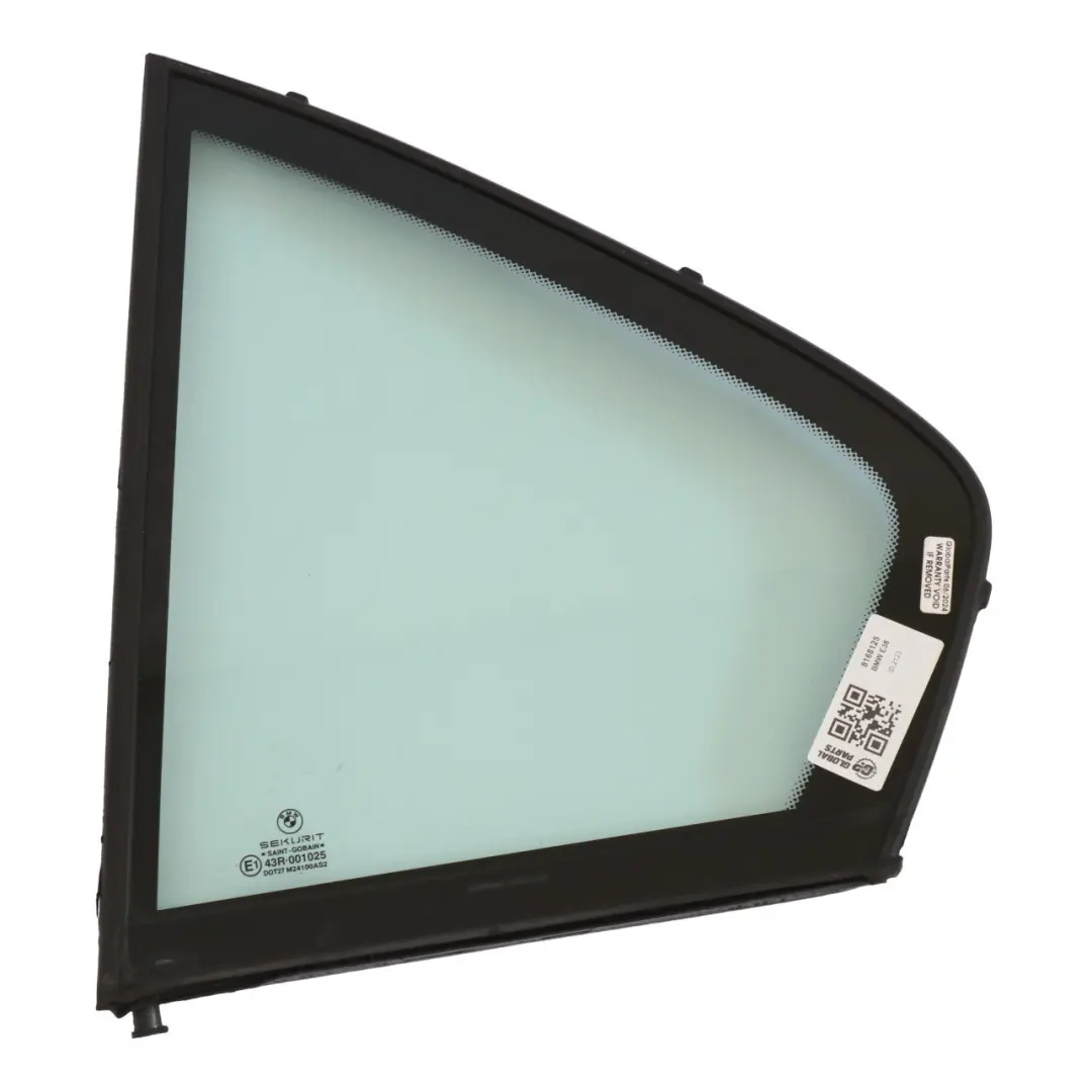 Vitre de custode fixe verte arrière gauche pour BMW E38 à propos du numéro de pièce 8168125 BMW E38 Vitre de custode fixe verte arrière gauche - SKU 8168125 - Numéro de pièce 8168125