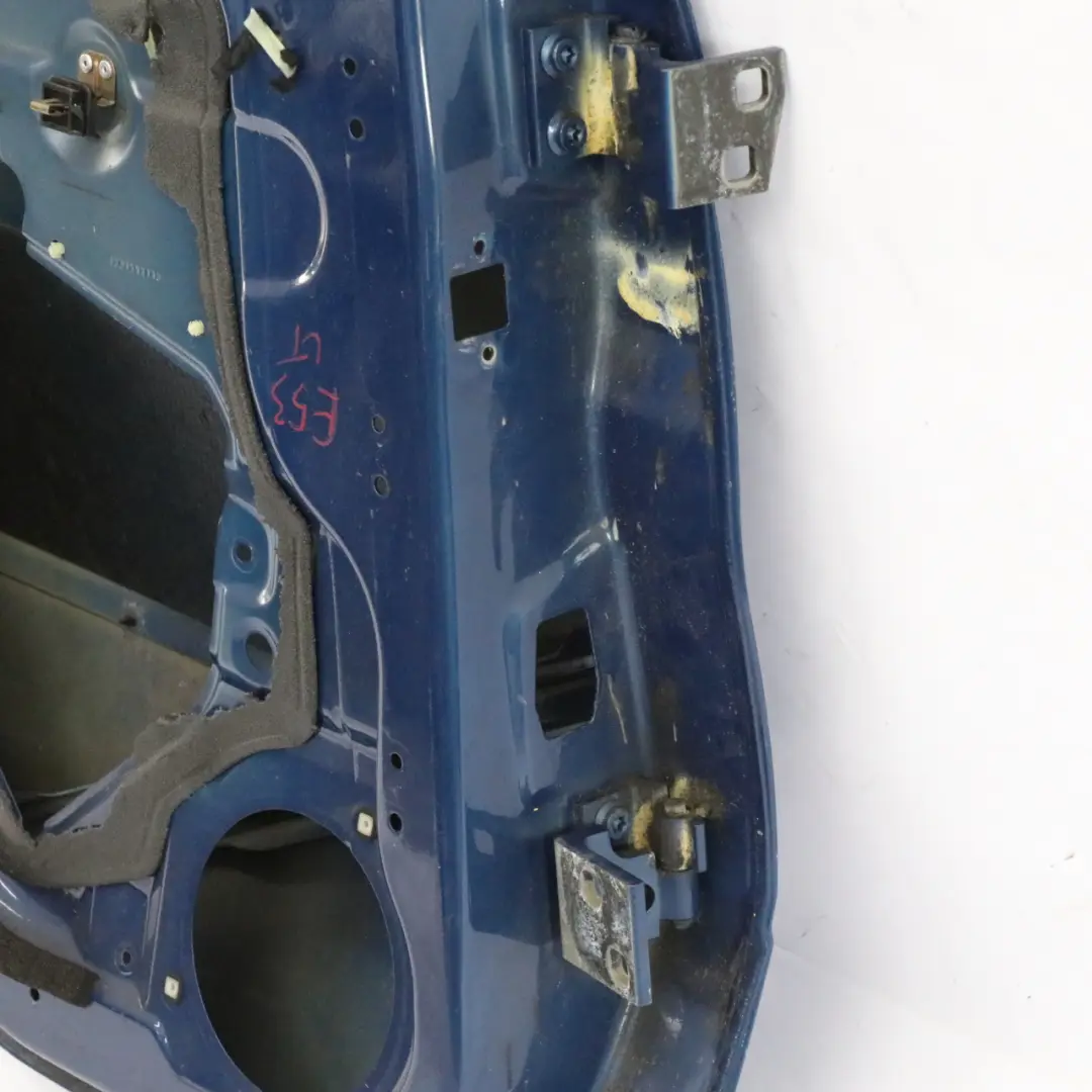 Door Rear Left N/S Topasblau Blue Blau Metallic - 364 to BMW X5 E53 with Part number 8256827 BMW X5 E53 Door Rear Left N/S Topasblau Blue Blau Metallic - 364 - SKU 8256827-TPB - Part number 8256827