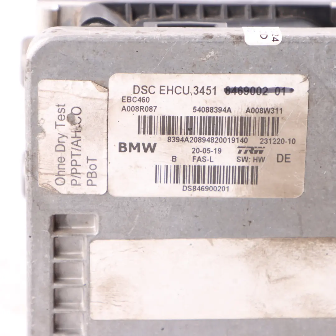 DSC ABS Pump Control Module to BMW F98 with Part number 8469002 BMW F98 DSC ABS Pump Control Module - SKU 8469002 - Part number 8469002