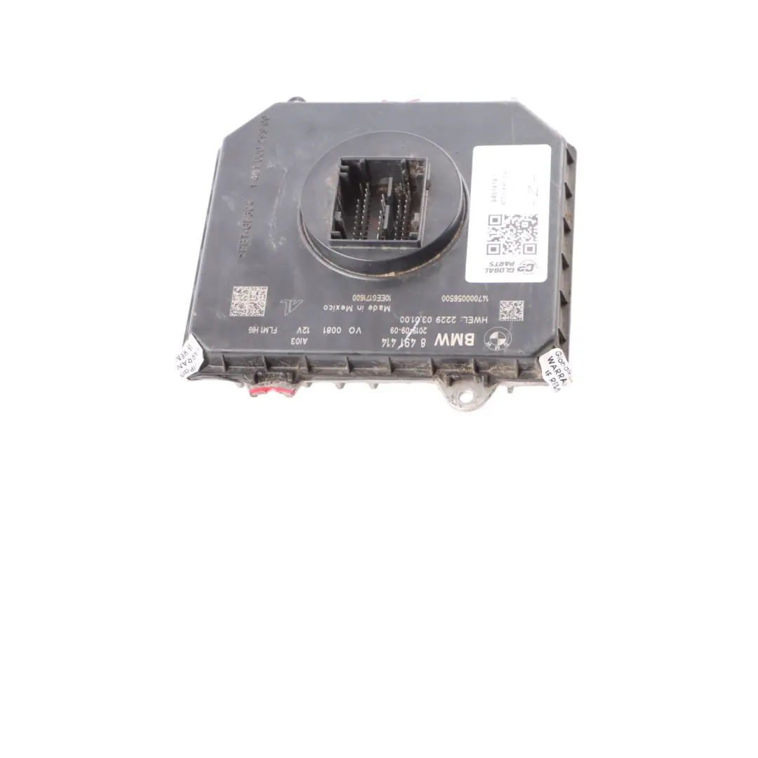 Headlight Ballast Unit Module to BMW G30 G31 X3 G01 Xenon with Part number 8491414 BMW G30 G31 X3 G01 Xenon Headlight Ballast Unit Module - SKU 8491414-1 - Part number 8491414